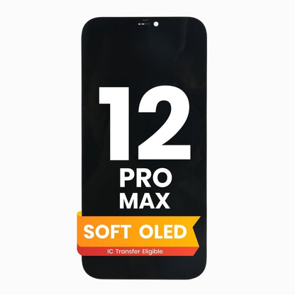 iPhone 12 Pro Max Screen Replacement (Soft OLED, Black) - Pro iPhone Repair