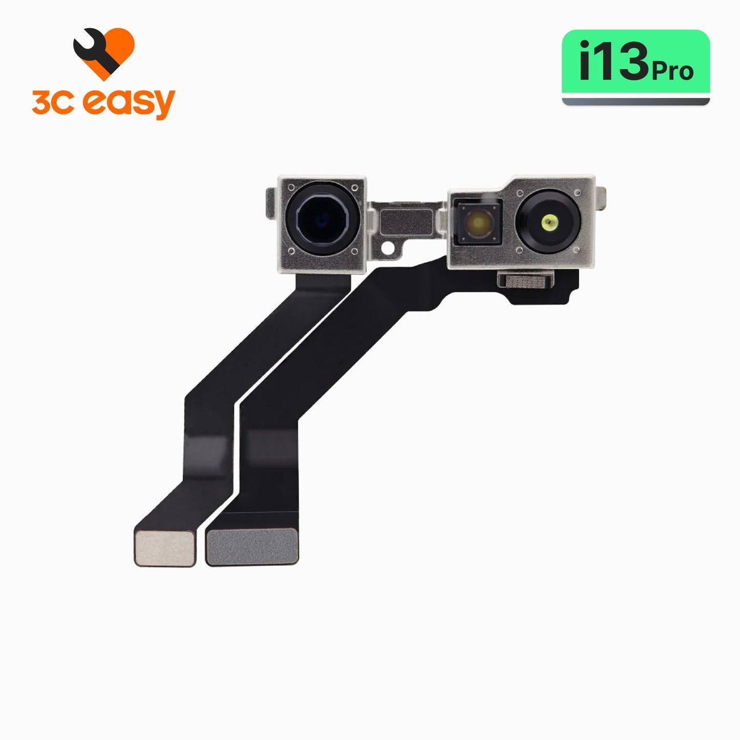 3C EASY original front camera flex assembly for iPhone 13 Pro, lens side with Face ID sensors