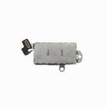 Back of iPhone 13 Pro Taptic Engine vibration motor showing metal housing and flex connector