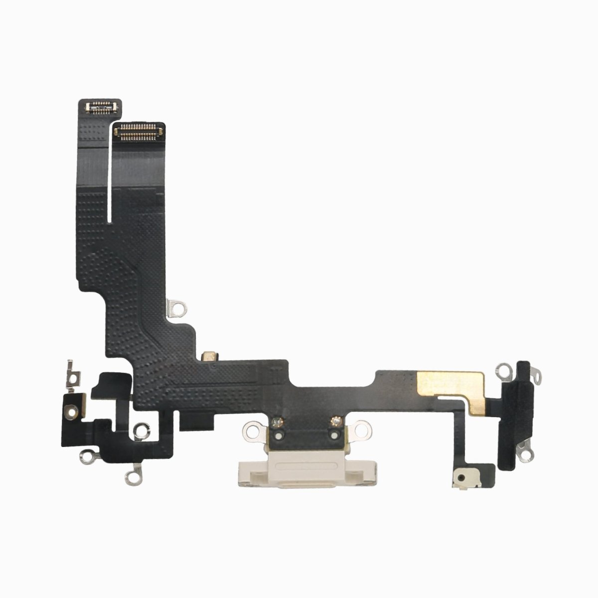 iPhone 14 Charging Port Flex Cable – 3C EASY Replacement Part (Original, White) - Pro iPhone Repair
