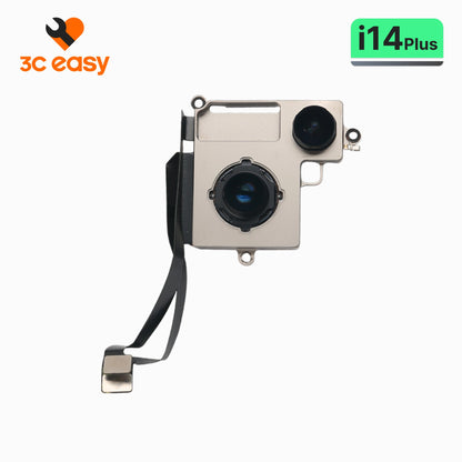 3C EASY original dual-lens rear camera for iPhone 14 Plus, lens side on branded background