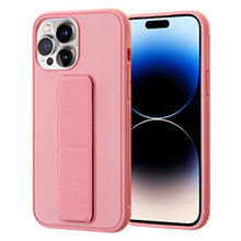 iPhone 14 Pro Hand Strap Kickstand Case - Pink Phone Case - Pro iPhone Repair
