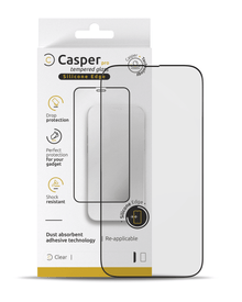 iPhone 14 Pro Max (Clear + Silicone Edge) Casper Pro Tempered Glass Screen Protector Screen Protector - Pro iPhone Repair