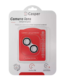 iPhone 15 / 15 Plus (Black) Casper Camera Lens Protector – retail package