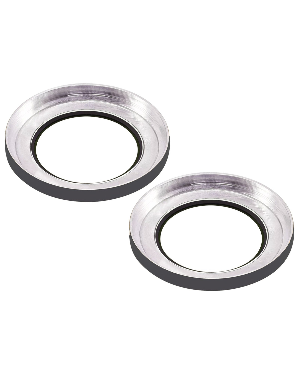 iPhone 15 / 15 Plus (Black) Casper Camera Lens Protector – close-up of the lens rings