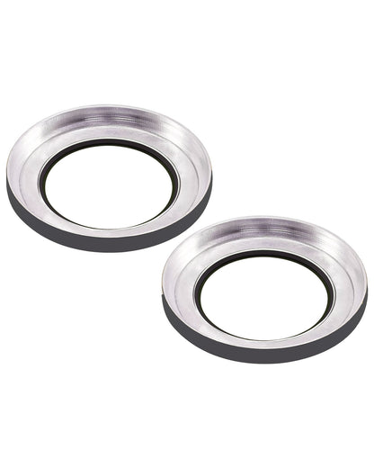 iPhone 15 / 15 Plus (Black) Casper Camera Lens Protector – close-up of the lens rings