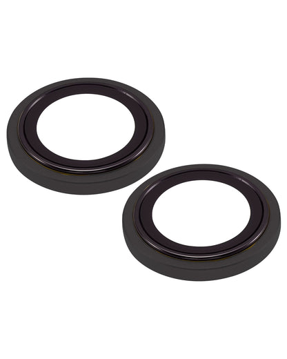 iPhone 15 / 15 Plus (Black) Casper Camera Lens Protector – close-up of the lens rings