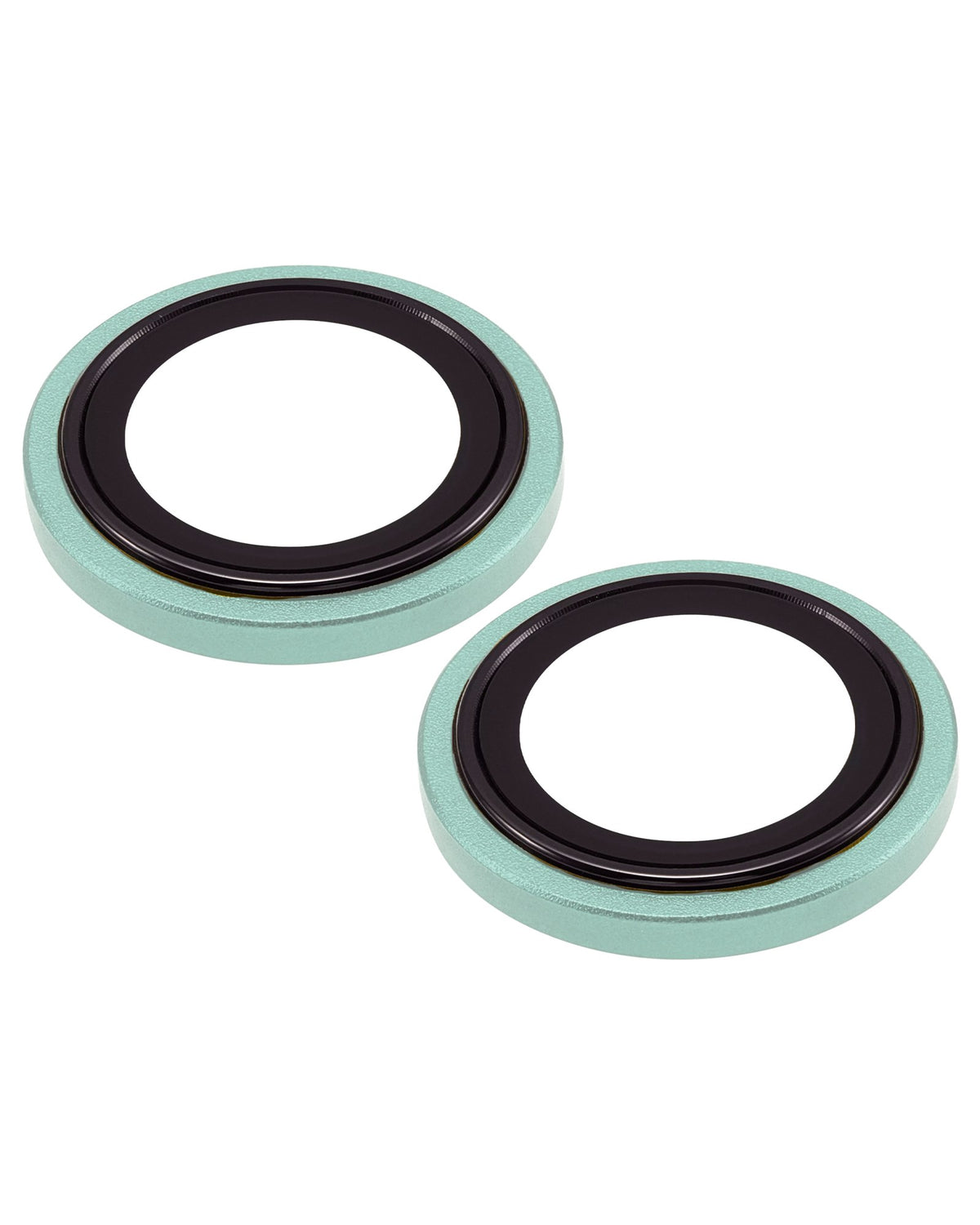 iPhone 15 / 15 Plus (Blue) Casper Camera Lens Protector – close-up of the lens rings