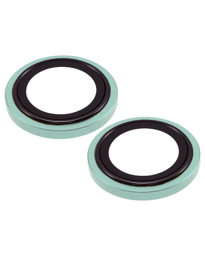iPhone 15 / 15 Plus (Blue) Casper Camera Lens Protector – close-up of the lens rings