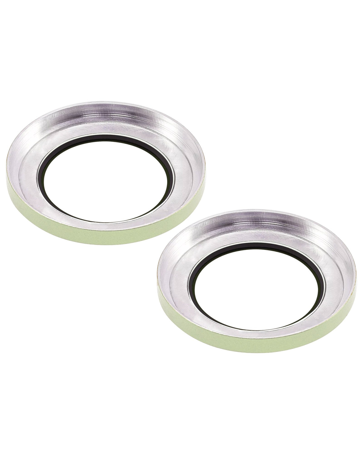 iPhone 15 / 15 Plus (Green) Casper Camera Lens Protector – close-up of the lens rings