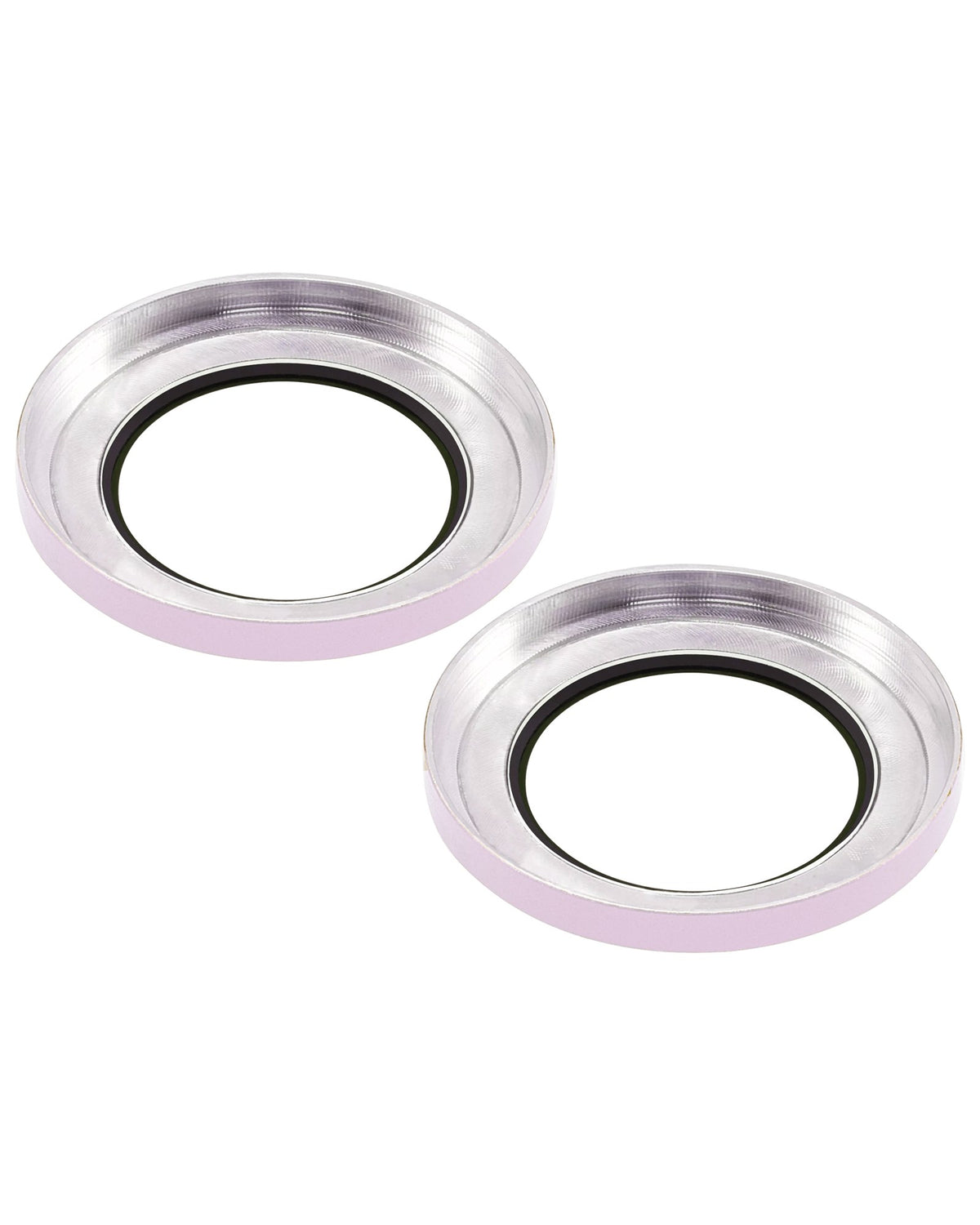 iPhone 15 / 15 Plus (Pink) Casper Camera Lens Protector – close-up of the lens rings