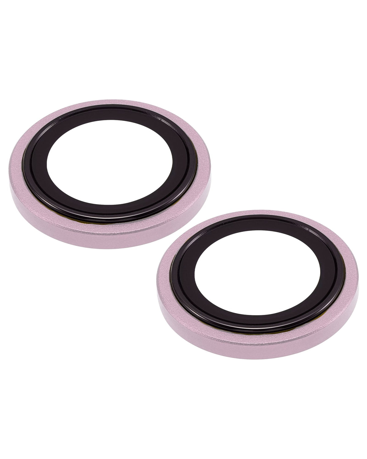 iPhone 15 / 15 Plus (Pink) Casper Camera Lens Protector – close-up of the lens rings