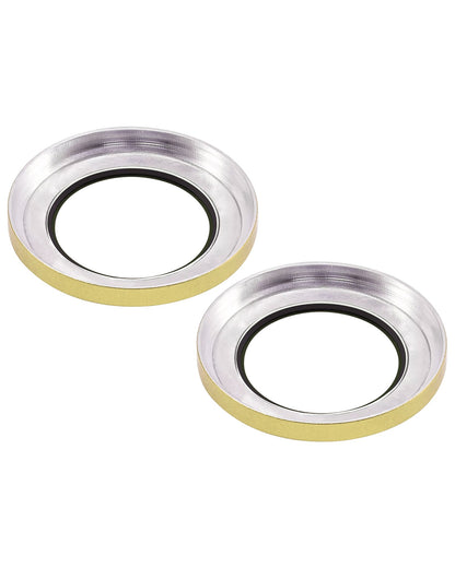 iPhone 15 / 15 Plus (Yellow) Casper Camera Lens Protector – close-up of the lens rings