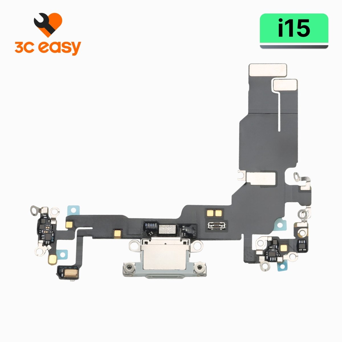 iPhone 15 Charging Port Flex Cable – 3C EASY Replacement Part (Original) - Pro iPhone Repair