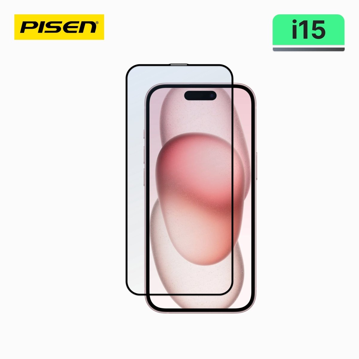 iPhone 15 PISEN Clear Tempered Glass Screen Protector – 9H HD Glass, 10+1 Pack (MRE-TM44) - Pro iPhone Repair