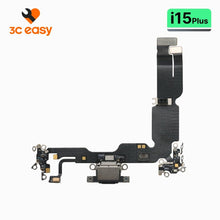 iPhone 15 Plus Charging Port Flex Cable – 3C EASY Replacement Part (Original, Black) - Pro iPhone Repair