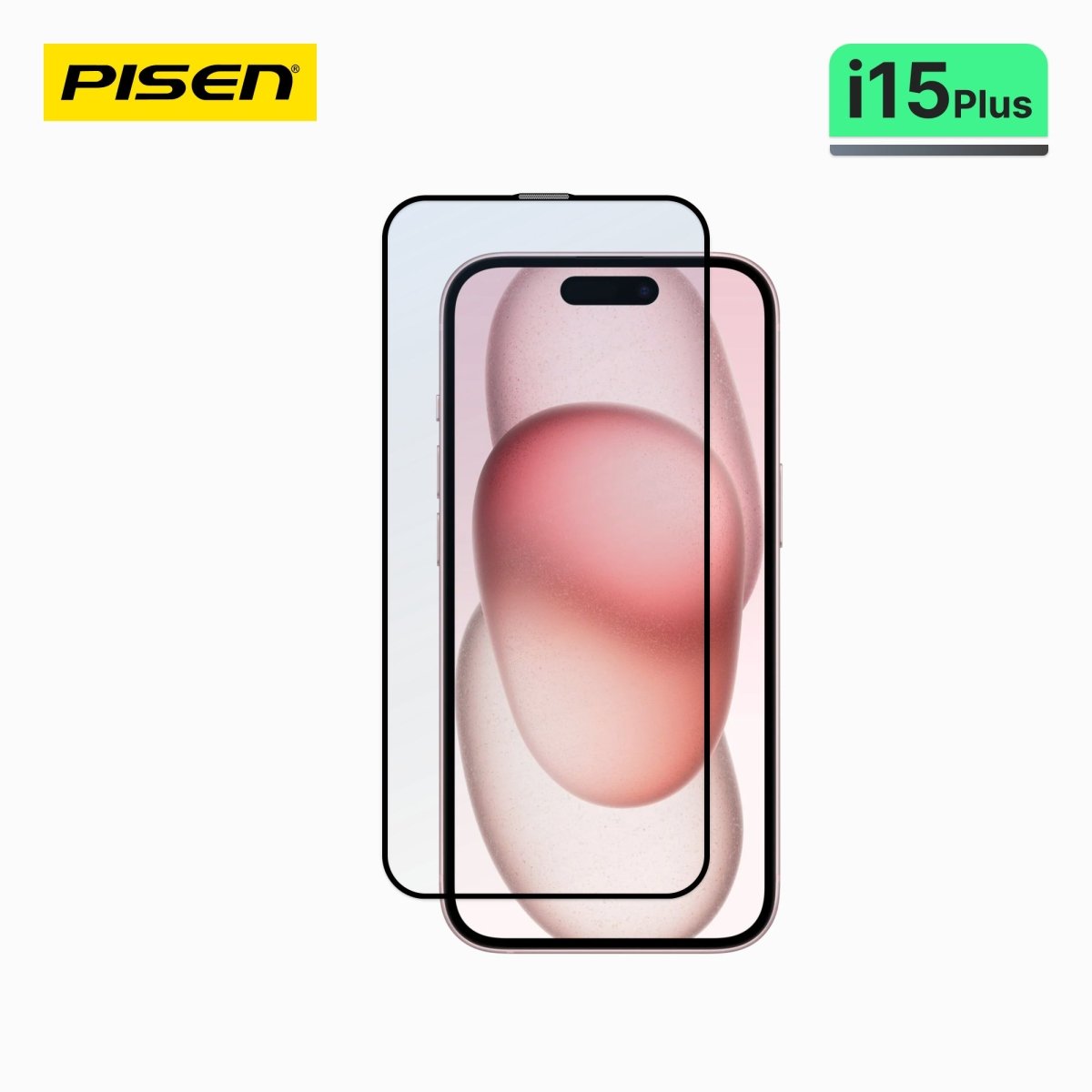iPhone 15 Plus PISEN Clear Tempered Glass Screen Protector – 9H HD Glass, 10+1 Pack (MRE-TM44) - Pro iPhone Repair