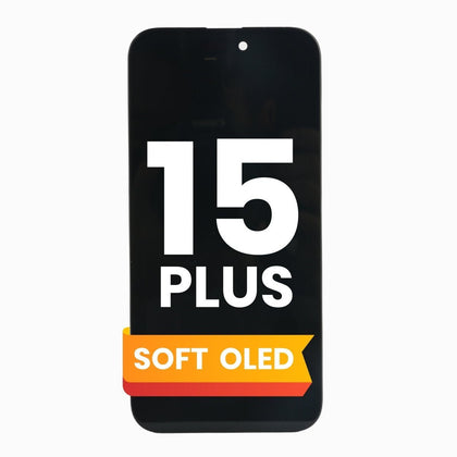 iPhone 15 Plus Screen Replacement (Soft OLED, Black)