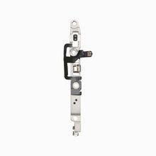 Reverse side of the iPhone 15 Plus volume button flex cable and bracket assembly