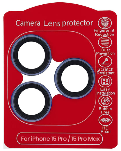 iPhone 15 Pro / 15 Pro Max (Blue Titanium) Casper Camera Lens Protector – retail package