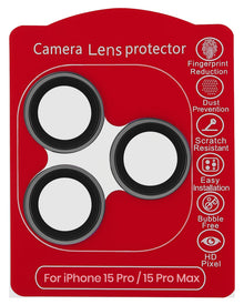 iPhone 15 Pro / 15 Pro Max (Gray) Casper Camera Lens Protector – retail package