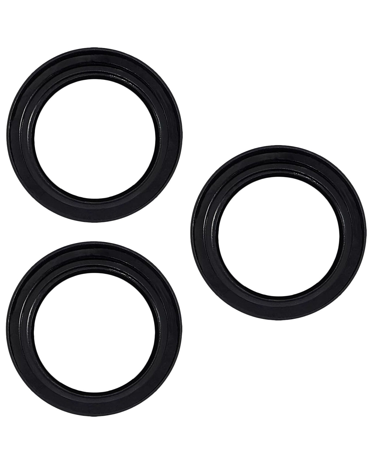 iPhone 15 Pro / 15 Pro Max (Gray) Casper Camera Lens Protector – close-up of the lens rings