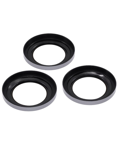 iPhone 15 Pro / 15 Pro Max (Silver) Casper Camera Lens Protector – close-up of the lens rings