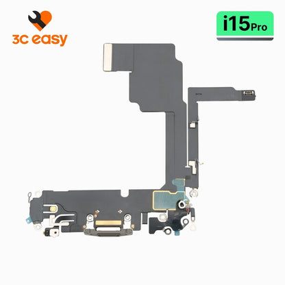 iPhone 15 Pro Charging Port Flex Cable – 3C EASY Replacement Part (Original) - Pro iPhone Repair
