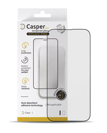 iPhone 15 Pro (Clear + Silicone Edge) Casper Pro Tempered Glass Screen Protector Screen Protector - Pro iPhone Repair