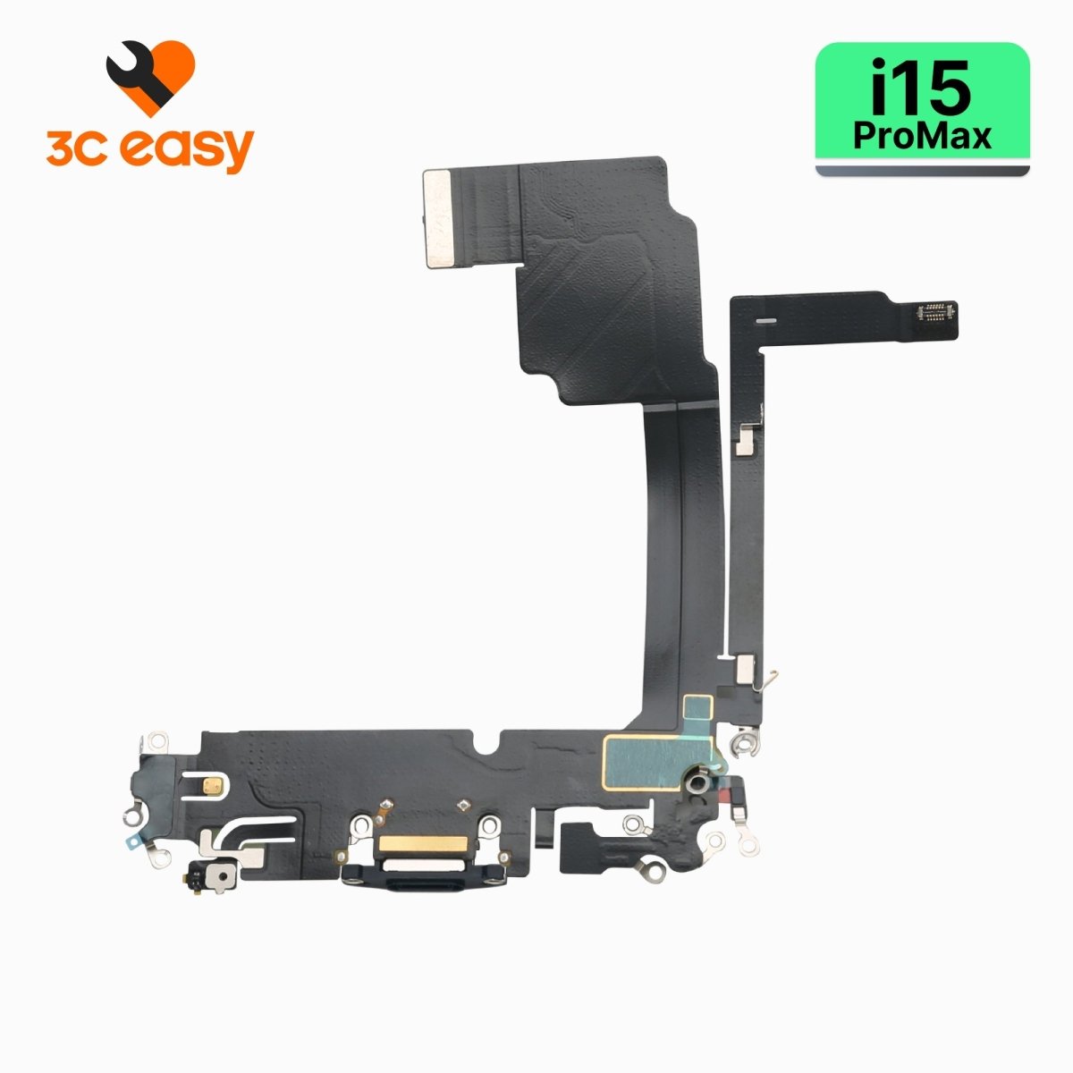 iPhone 15 Pro Max Charging Port Flex Cable – 3C EASY Replacement Part (Original) - Pro iPhone Repair