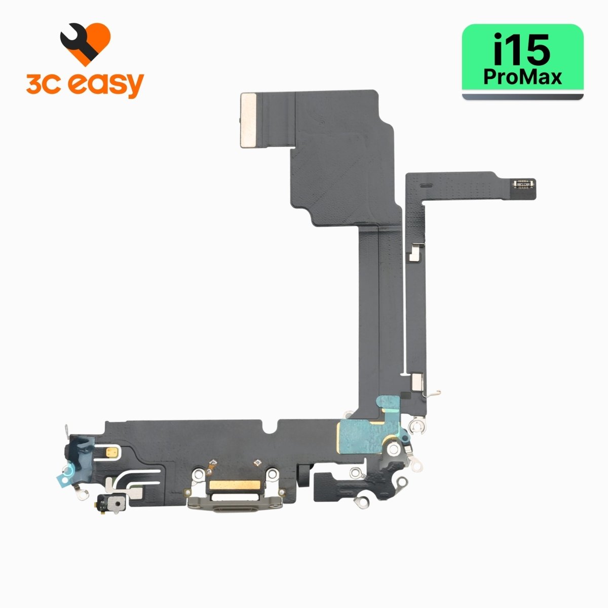 iPhone 15 Pro Max Charging Port Flex Cable – 3C EASY Replacement Part (Original) - Pro iPhone Repair
