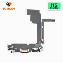 iPhone 15 Pro Max Charging Port Flex Cable – 3C EASY Replacement Part (Original, Black) - Pro iPhone Repair
