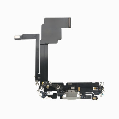 iPhone 15 Pro Max Charging Port Flex Cable – 3C EASY Replacement Part (Original, White) - Pro iPhone Repair