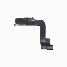 iPhone 15 Pro Max front camera replacement, reverse side showing flex cable connectors