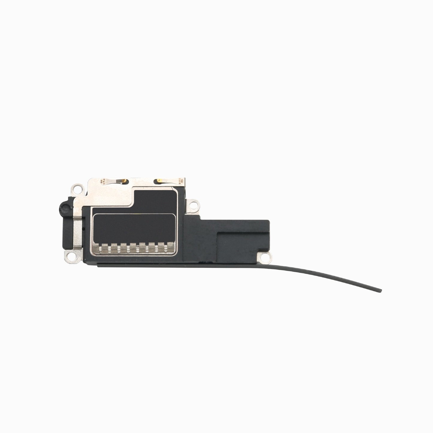 iPhone 15 Pro Max loudspeaker replacement, reverse side with speaker grille and antenna cable