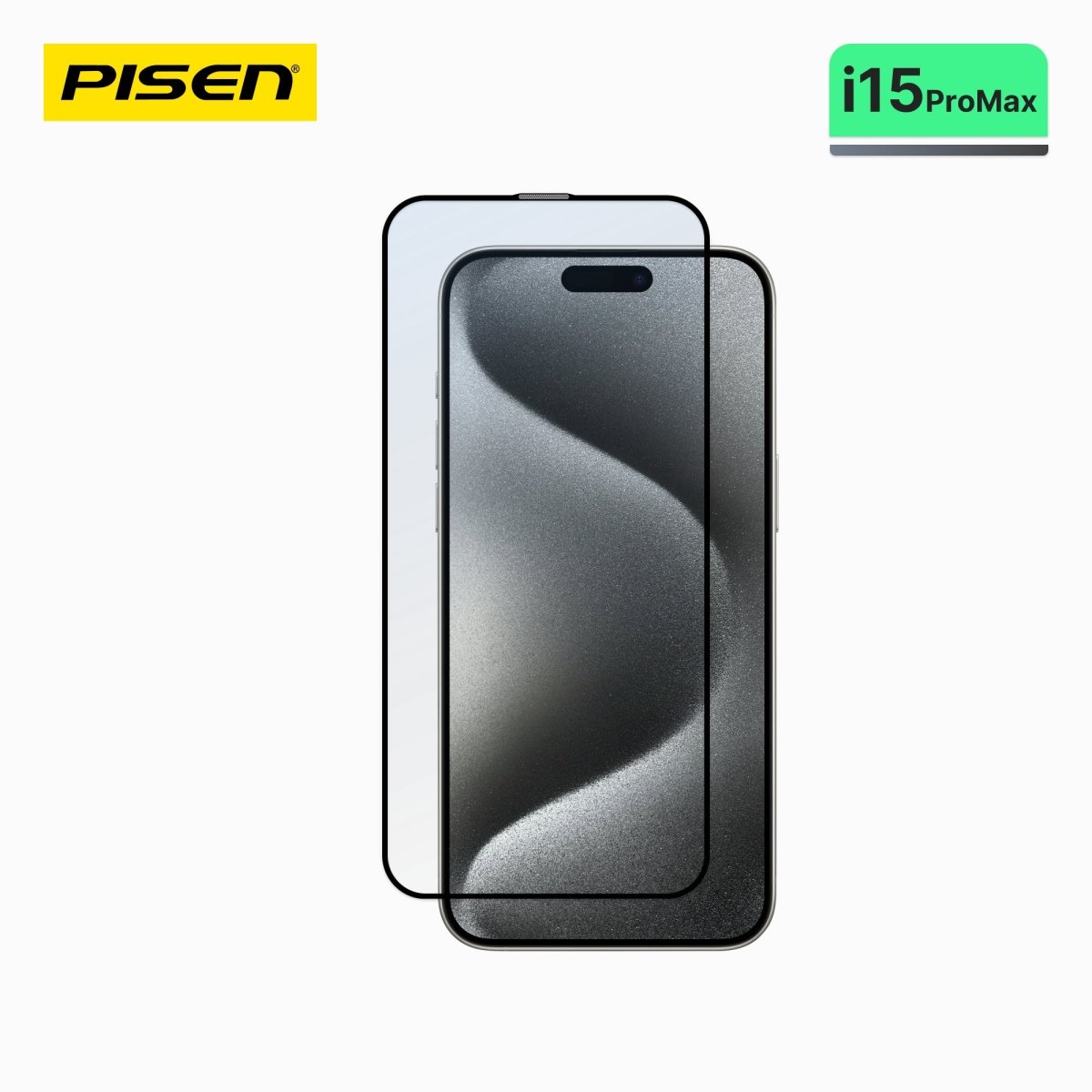 iPhone 15 Pro Max PISEN Clear Tempered Glass Screen Protector – 9H HD Glass, 10+1 Pack (MRE-TM44) - Pro iPhone Repair