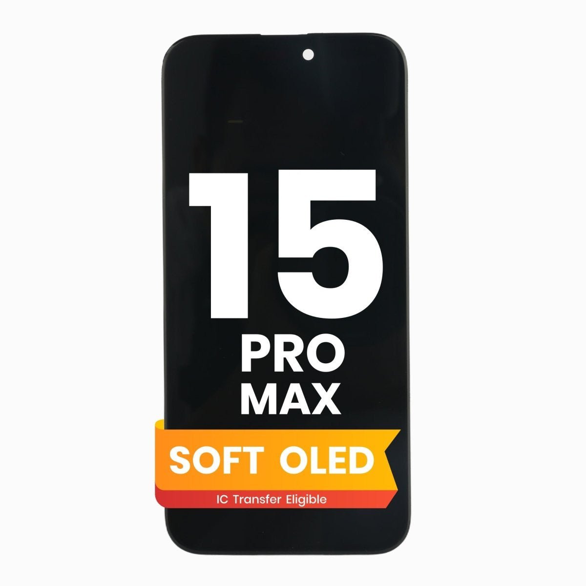 iPhone 15 Pro Max Screen Replacement (Soft OLED, Black) - Pro iPhone Repair
