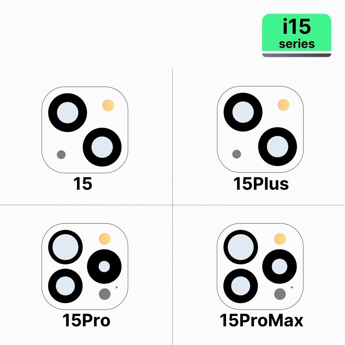 iPhone 15 Series Back Camera Lens (Aftermarket) - Pro iPhone Repair
