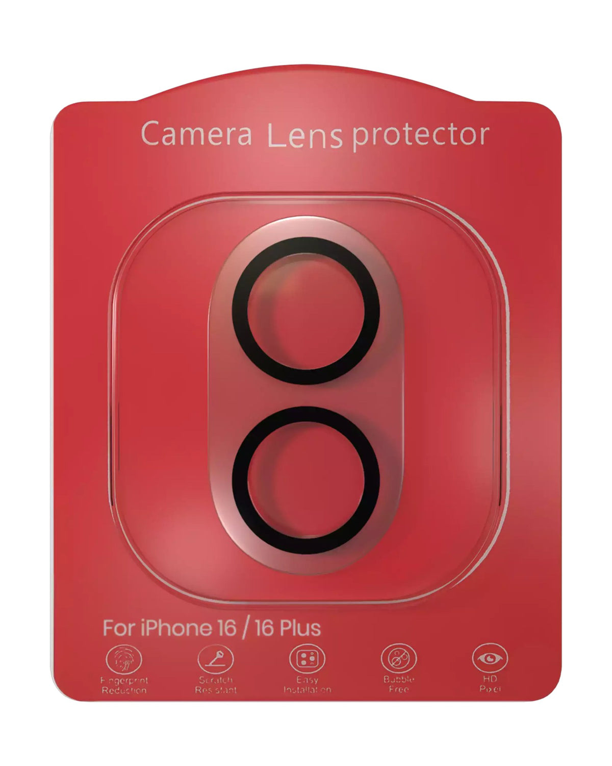iPhone 16 / 16 Plus / 17 (Crystal Full Cover) Casper Camera Lens Protector – retail package
