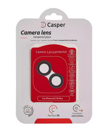 iPhone 16 / 16 Plus (Black) Casper Camera Lens Protector – retail package