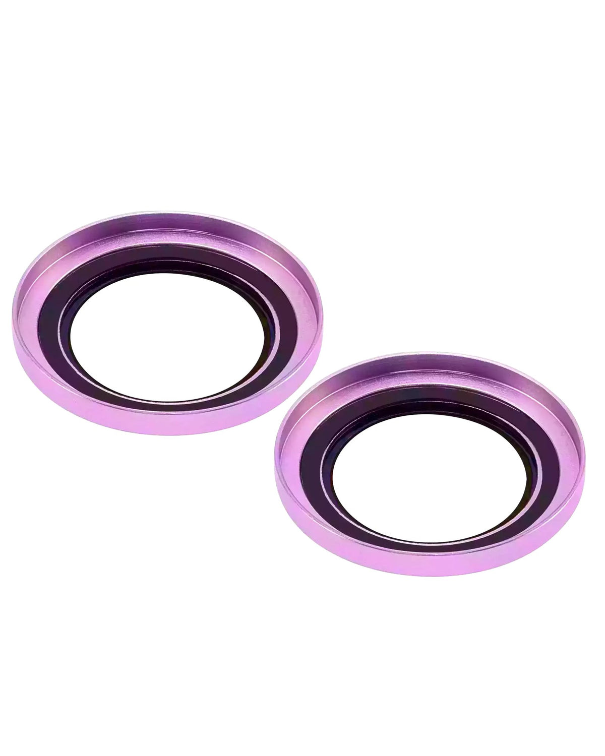 iPhone 16 / 16 Plus (Pink) Casper Camera Lens Protector – close-up of the lens rings