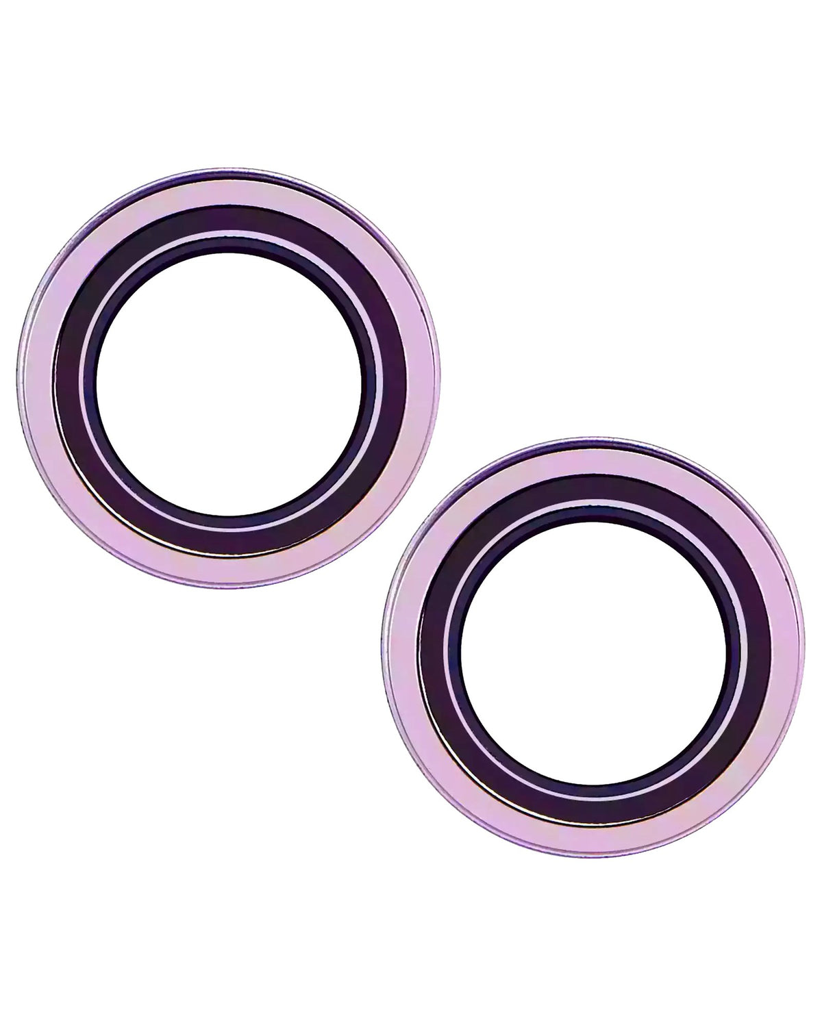 iPhone 16 / 16 Plus (Pink) Casper Camera Lens Protector – close-up of the lens rings