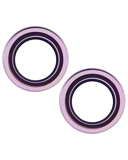 iPhone 16 / 16 Plus (Pink) Casper Camera Lens Protector – close-up of the lens rings
