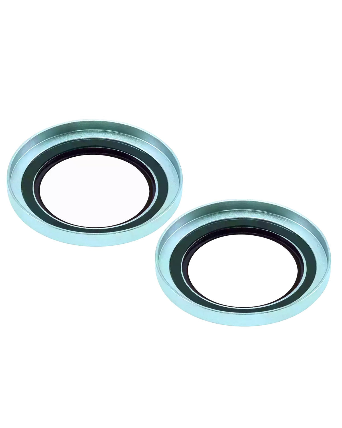 iPhone 16 / 16 Plus (Teal) Casper Camera Lens Protector – close-up of the lens rings