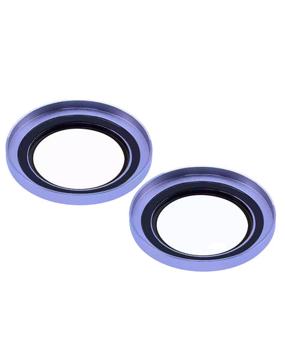 iPhone 16 / 16 Plus (Ultramarine) Casper Camera Lens Protector – close-up of the lens rings
