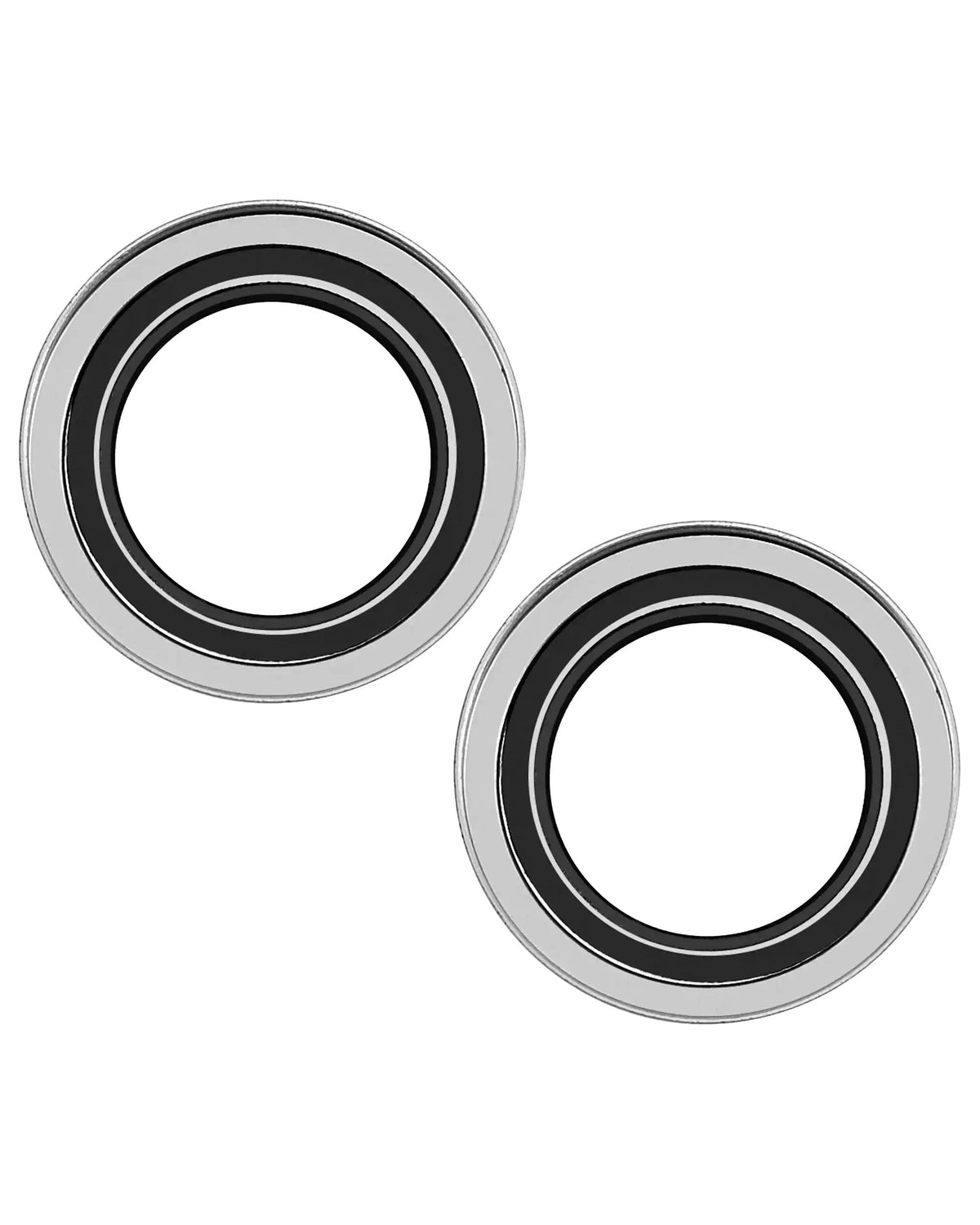 iPhone 16 / 16 Plus (White) Casper Camera Lens Protector – close-up of the lens rings