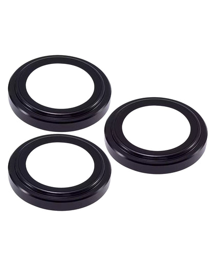 iPhone 16 Pro / 16 Pro Max (Black) Casper Camera Lens Protector – close-up of the lens rings