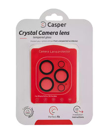 iPhone 16 Pro / 16 Pro Max (Crystal Full Cover) Casper Camera Lens Protector – retail package