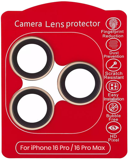 iPhone 16 Pro / 16 Pro Max (Desert Titanium) Casper Camera Lens Protector – retail package