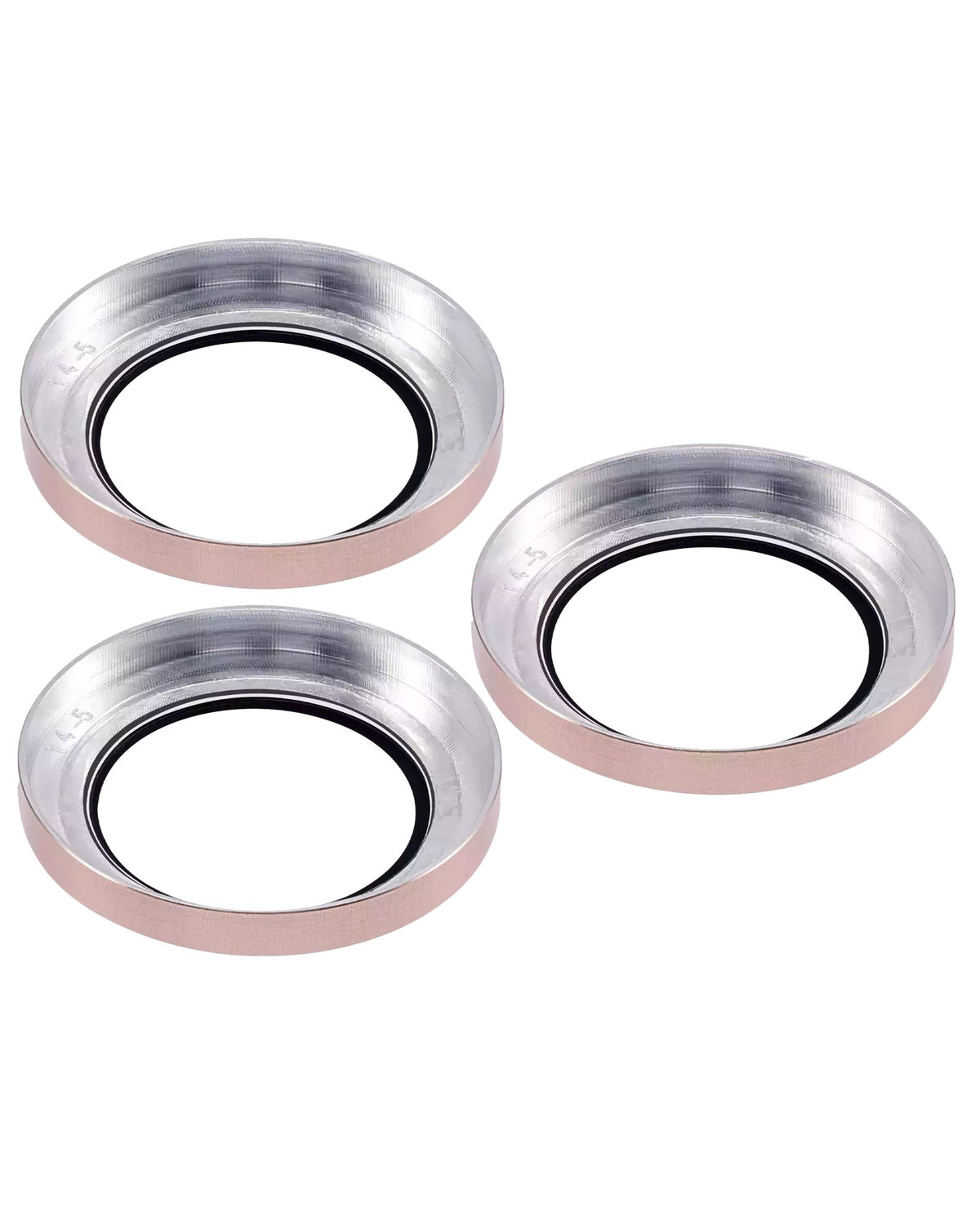 iPhone 16 Pro / 16 Pro Max (Desert Titanium) Casper Camera Lens Protector – close-up of the lens rings